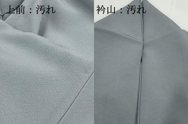 平和屋着物■上質な色無地 湊鼠色 正絹 逸品 DABI1638qa