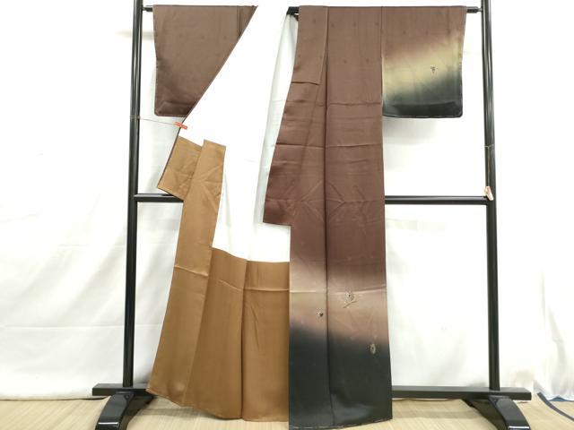 平和屋着物■訪問着 仕覆文 器物 暈し染め 金銀彩 正絹 逸品 DABI1642qa