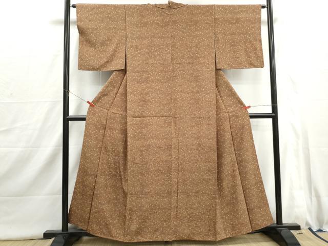 平和屋着物■上質な小紋 流水花文 正絹 逸品 DABI1673qa