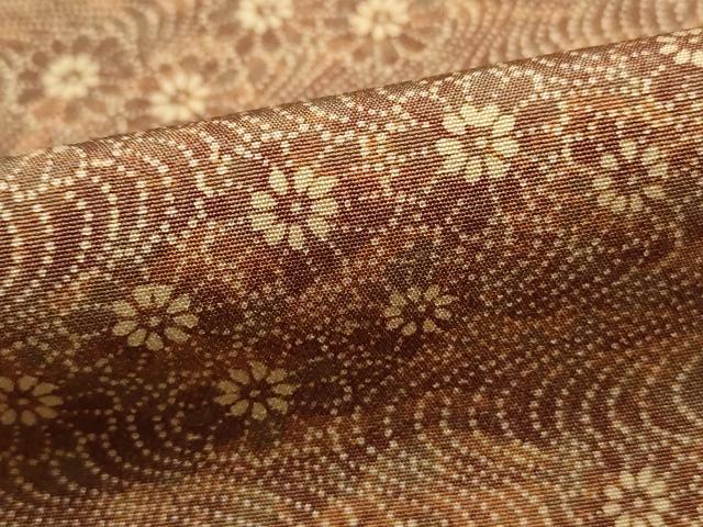 平和屋着物■上質な小紋 流水花文 正絹 逸品 DABI1673qa