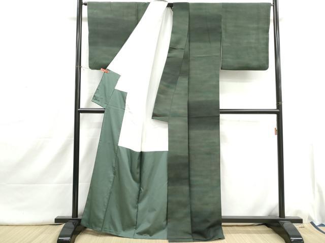 平和屋着物■上質な小紋 作家物 霞文 暈し染め 正絹 逸品 DABI1693qa