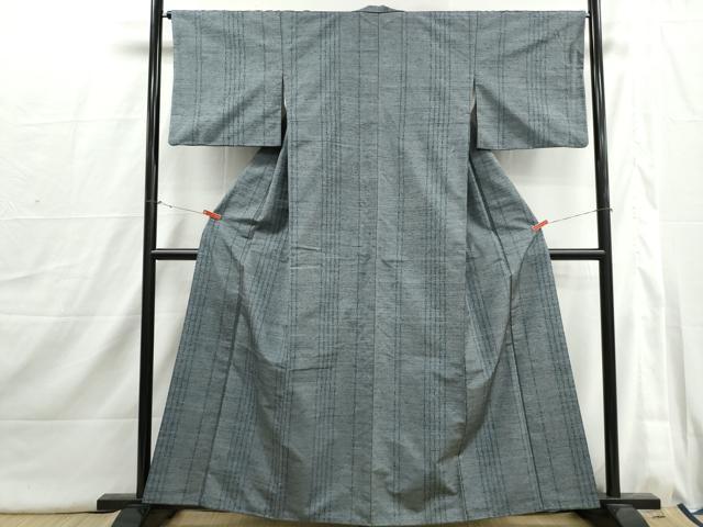 平和屋着物■上質な紬 幾何学間道 正絹 逸品 DABI1694qa