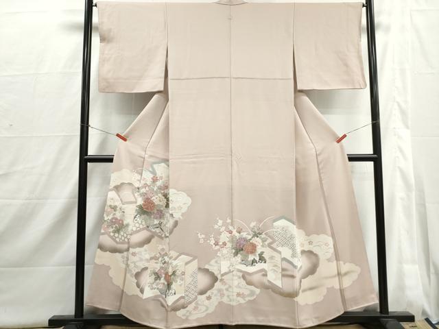 平和屋着物■豪華色留袖 屏風花籠文 牡丹 金彩 正絹 逸品 DABI1721qa