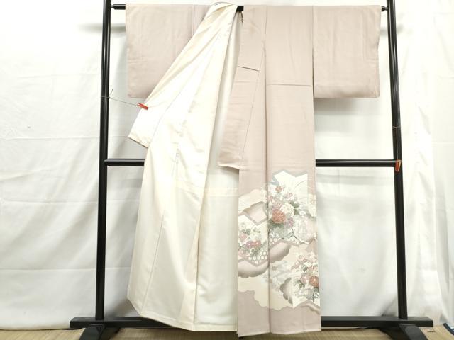 平和屋着物■豪華色留袖 屏風花籠文 牡丹 金彩 正絹 逸品 DABI1721qa