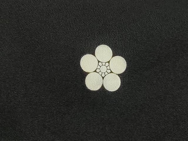 平和屋着物■豪華黒留袖 群鶴花松文 金彩 正絹 逸品 DABI1738qa