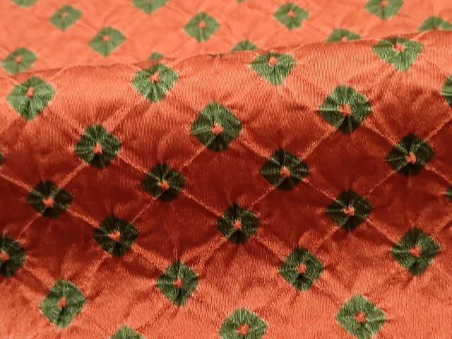 平和屋着物■上質な小紋 総絞り 鹿の子文 正絹 逸品 DABI1751qa