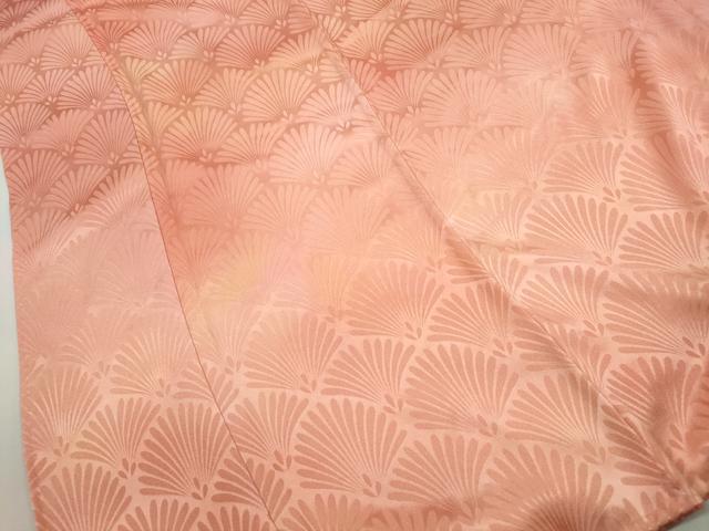 平和屋着物■上質な小紋 花青海波地紋 暈し染め 正絹 逸品 DABI1762qa