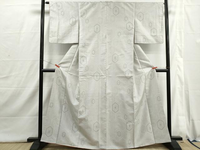 平和屋着物■上質な紬 亀甲文 正絹 逸品 DABI1764qa