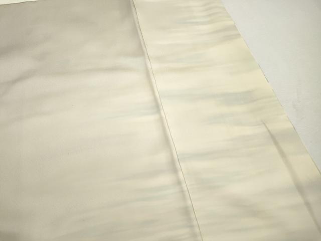 平和屋着物■染色作家 安達華生 訪問着 風景群鶴文 正絹 逸品 DABI1783qa