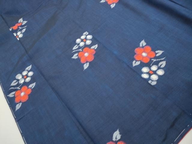 平和屋着物■上質な紬 枝椿文 正絹 逸品 DABI1805qa