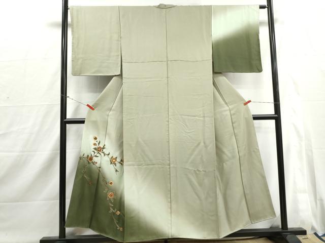 平和屋着物■訪問着 螺鈿 更紗花文 暈し染め 金彩 正絹 逸品 DABI1820qa