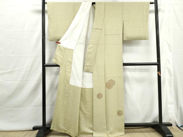 平和屋着物■中国三大刺繍 スワトウ刺繍 汕頭刺繍 訪問着 亀甲花文 正絹 逸品 DABI1824qa