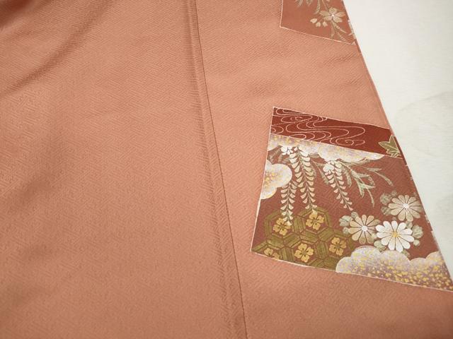 平和屋着物■豪華色留袖 扇面御所車花文 鳳凰 金銀彩 正絹 逸品 DABI1829qa