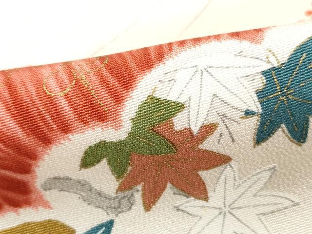平和屋着物■上質な小紋 草花文 金彩 正絹 逸品 DABI1842qa