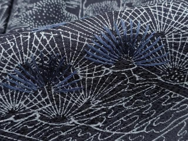 平和屋着物■訪問着 刺繍 渡橋風景花文 正絹 逸品 DABI1847qa