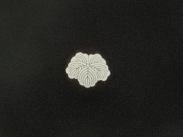 平和屋着物■豪華黒留袖 駒刺繍 枝梅牡丹文 金彩 正絹 逸品 DABI1848qa