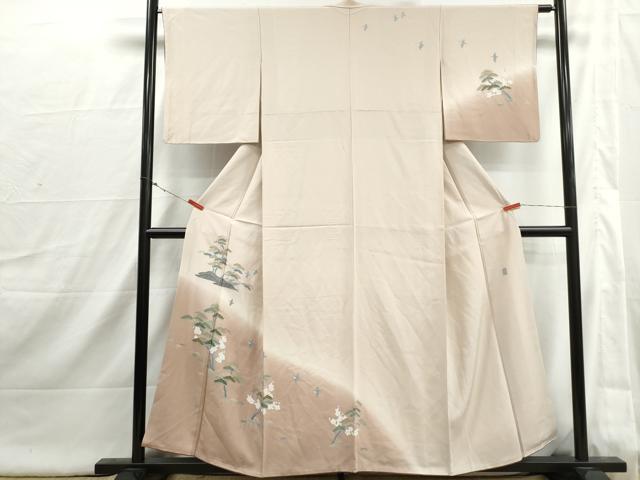 平和屋着物■訪問着 友禅 作家物 飛鳥文 松竹梅 暈し染め 鈴乃屋扱い 正絹 逸品 DABI1861qa