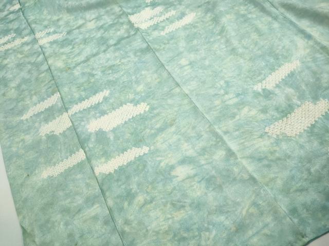平和屋着物■上質な小紋 絞り 霞文 暈し染め 正絹 逸品 DABI1863qa