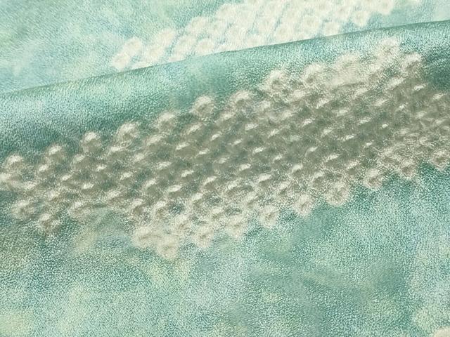 平和屋着物■上質な小紋 絞り 霞文 暈し染め 正絹 逸品 DABI1863qa