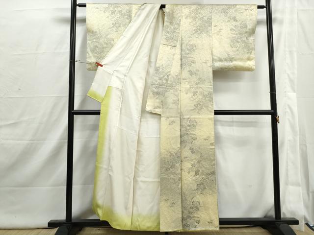 平和屋着物■上質な小紋 草花文 暈し染め 正絹 逸品 DABI1866qa