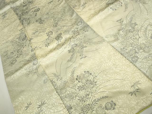 平和屋着物■上質な小紋 草花文 暈し染め 正絹 逸品 DABI1866qa