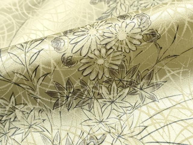 平和屋着物■上質な小紋 草花文 暈し染め 正絹 逸品 DABI1866qa
