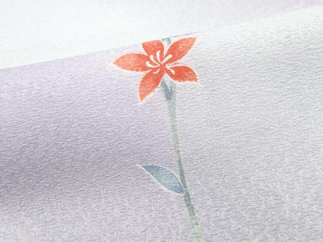平和屋着物■小紋 枝花文 暈し染め 洗える着物 DABI1868qa
