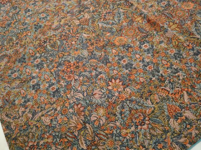 平和屋着物■上質な小紋 更紗花文 やまと誂製 正絹 逸品 DABI1893qa