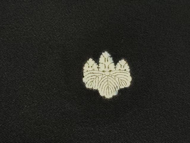 平和屋着物■豪華黒留袖 刺繍 流水地紙花松文 金彩 正絹 逸品 DABI1911qa