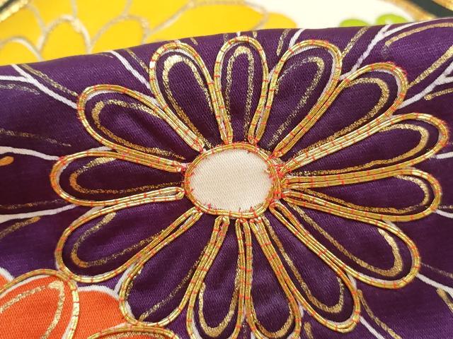 平和屋着物■豪華振袖 駒刺繍 吉祥舞花文 金彩 正絹 逸品 DABI1913qa