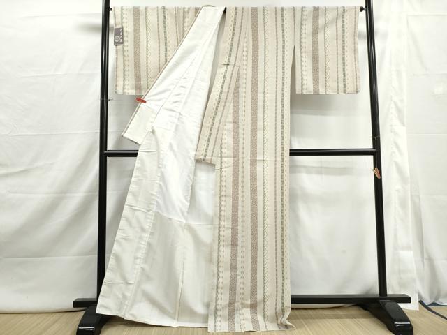 平和屋着物■小紋 亀甲花間道 花音大島 洗える着物 DABI1947cd