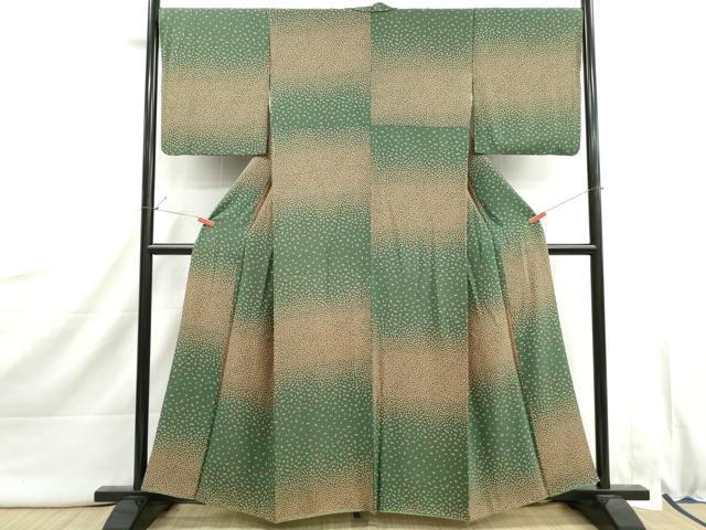平和屋着物■上質な小紋 舞桜文 正絹 逸品 DABI1951qa