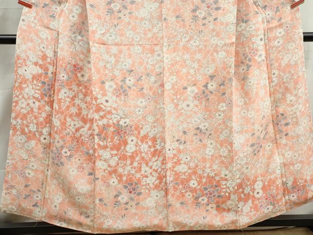 平和屋着物■訪問着 辻が花 暈し染め 鬼しぼ縮緬 正絹 逸品 DABI1968qa