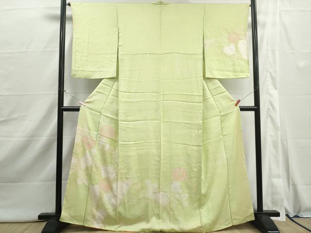 平和屋着物■訪問着 枝花文 正絹 逸品 DABI1971qa