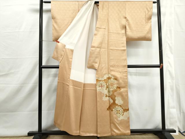 平和屋着物■豪華色留袖 駒刺繍 亀甲正倉院花文 金彩 正絹 逸品 DABI1978qa