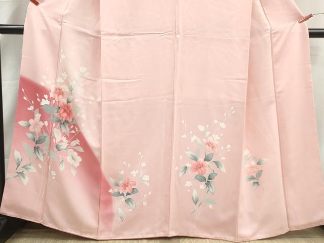 平和屋着物■訪問着 刺繍 枝花文 暈し染め 金糸 やまと誂製 正絹 逸品 DABI1985qa
