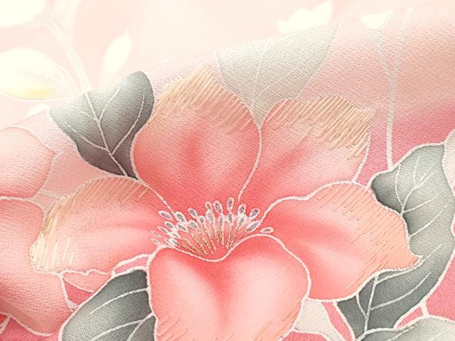 平和屋着物■訪問着 刺繍 枝花文 暈し染め 金糸 やまと誂製 正絹 逸品 DABI1985qa