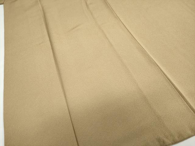 平和屋着物●上質な色無地 枯色 正絹 逸品 DABI2002ud
