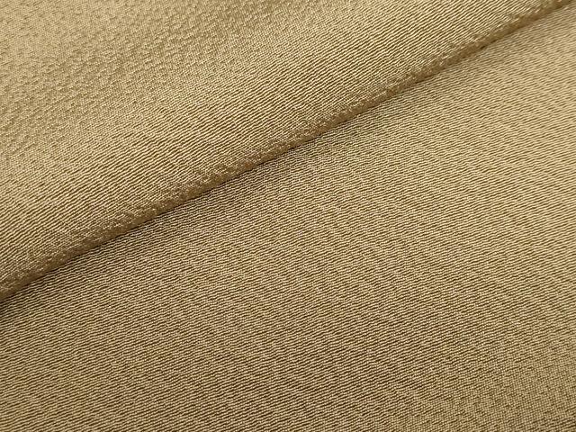 平和屋着物●上質な色無地 枯色 正絹 逸品 DABI2002ud