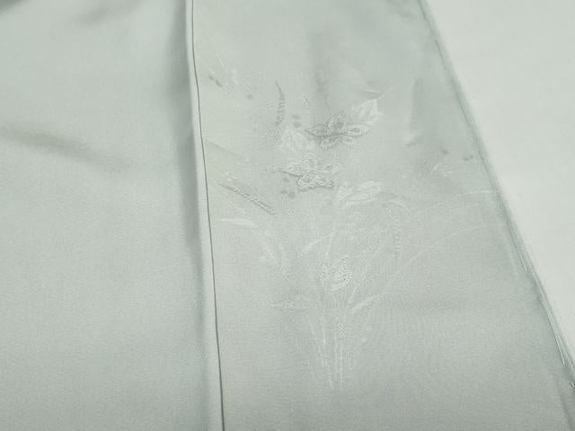 平和屋着物●訪問着 寿光織 草花文 金糸 正絹 逸品 DABI2021ud