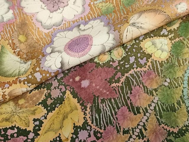 平和屋着物●豪華振袖 絞り 辻が花 暈し染め 銀通し地 正絹 逸品 DABI2034ud
