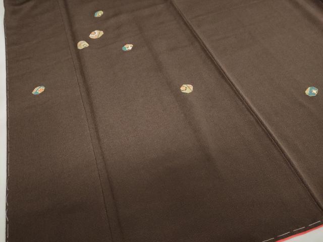 平和屋着物●訪問着 刺繍 吉祥花文 金彩 鬼しぼ縮緬 正絹 逸品 未使用 DABI2038ud