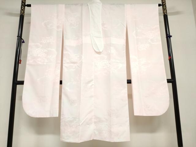 平和屋着物●振袖用長襦袢 無双仕立て 雲霞花籠地紋 暈し染め 京都きもの友禅扱い 洗える着物 DABI2043ud