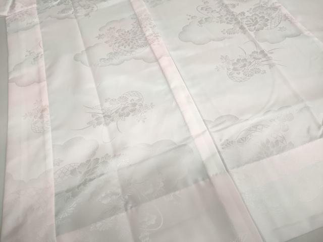 平和屋着物●振袖用長襦袢 無双仕立て 雲霞花籠地紋 暈し染め 京都きもの友禅扱い 洗える着物 DABI2043ud