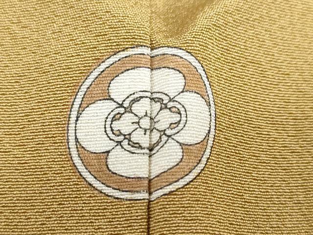平和屋着物●本草木染作家 瑞鳳 色無地 桑染色 正絹 逸品 DABI2065ud