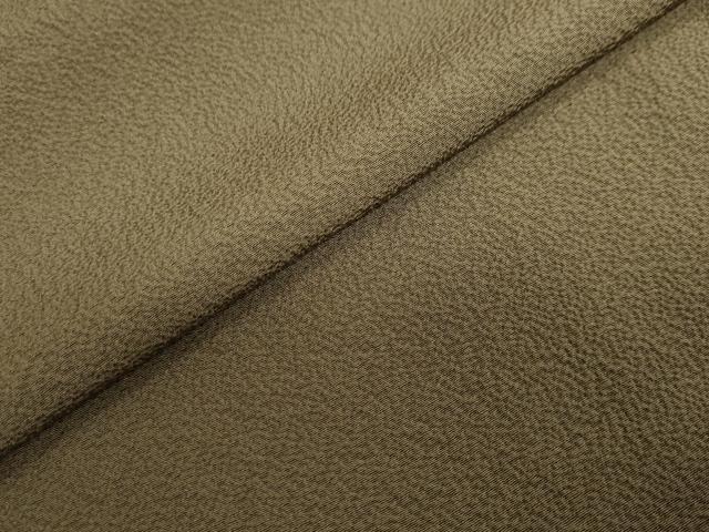 平和屋着物●上質な色無地 作家物 海松茶色 正絹 逸品 DABI2073ud