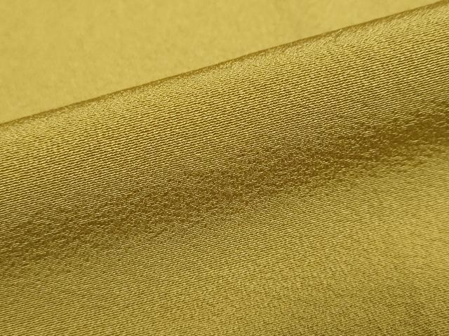 平和屋着物●上質な色無地 芥子色 正絹 逸品 未使用 DABI2074ud