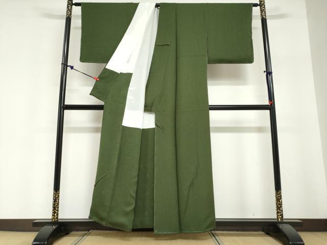 平和屋着物●池坊保子監修 色無地 舞花地紋 天鵞絨色 正絹 逸品 未使用 DABI2076ud