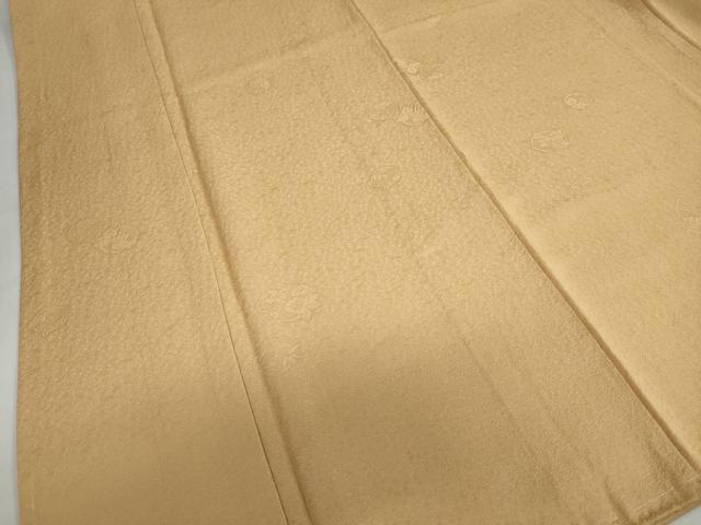 平和屋着物●上質な色無地 草花地紋 淡香色 正絹 逸品 DABI2077ud