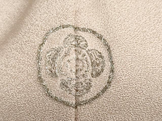 平和屋着物●訪問着 刺繍 雲霞草花文 金彩 正絹 逸品 DABI2089ud